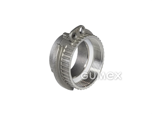 VK-Nippel, DN50, Innengewinde BSPP 2", 16bar, Gewindedichtung PTFE, Edelstahl, 